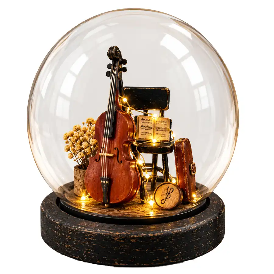 Miniature stringed ball, violin model, size 15