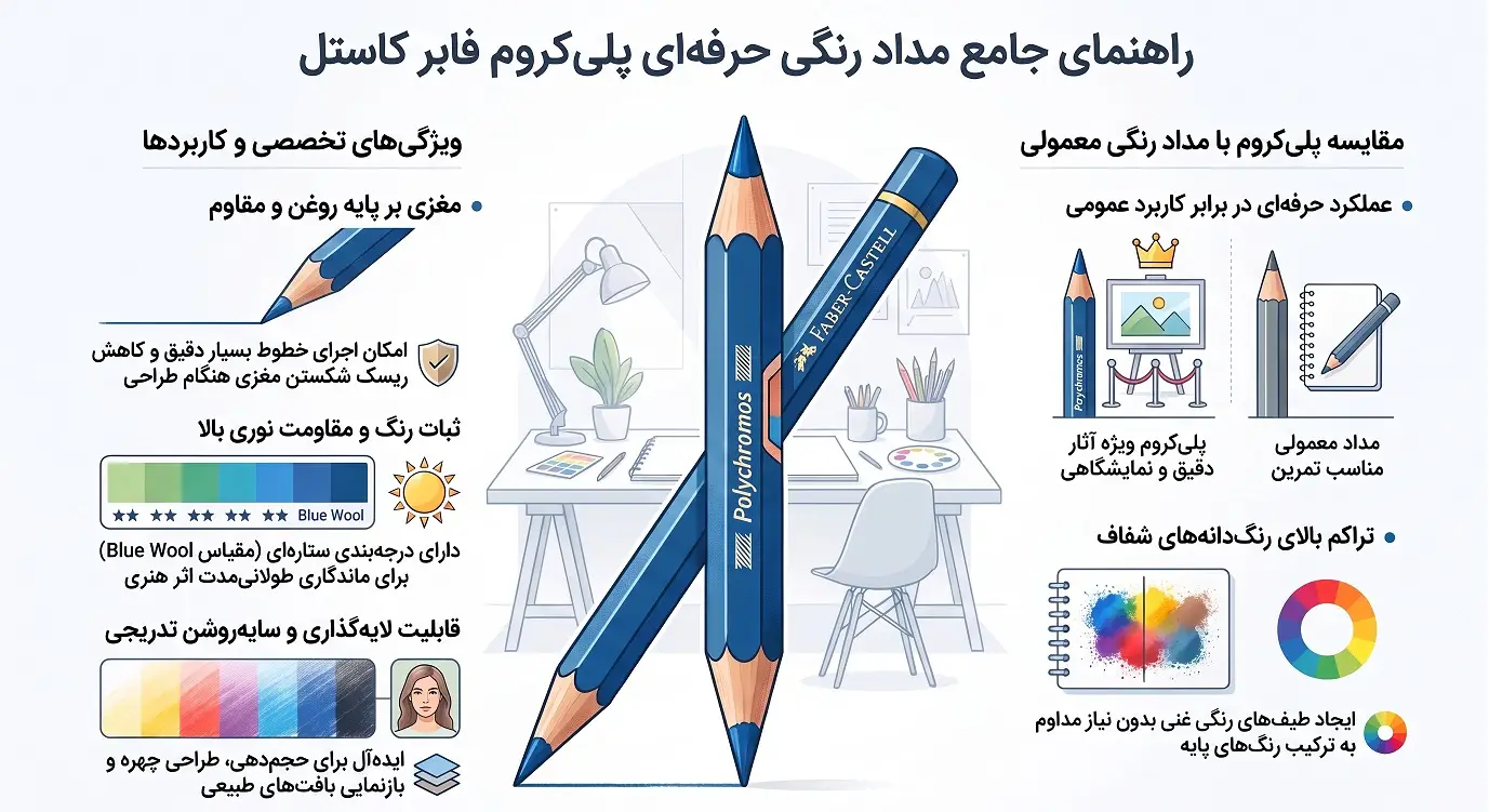 راهنمای انتخاب مداد رنگی پلی کروم